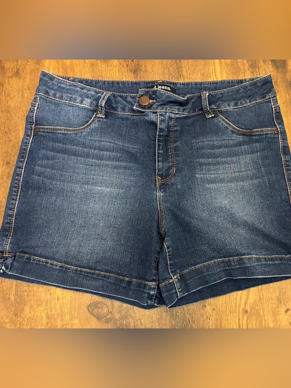 Women’s 16 Dark Blue Denim Shorts